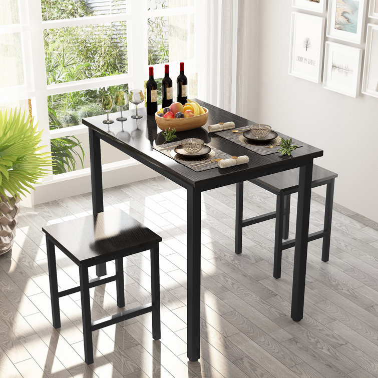 Small black deals kitchen table